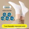 Unisex Disposable Mid-Calf and Ankle Socks - Cotton, Sweat-Absorbent, Perfect for Daily Use and Travel in Spring, Autumn, Winter