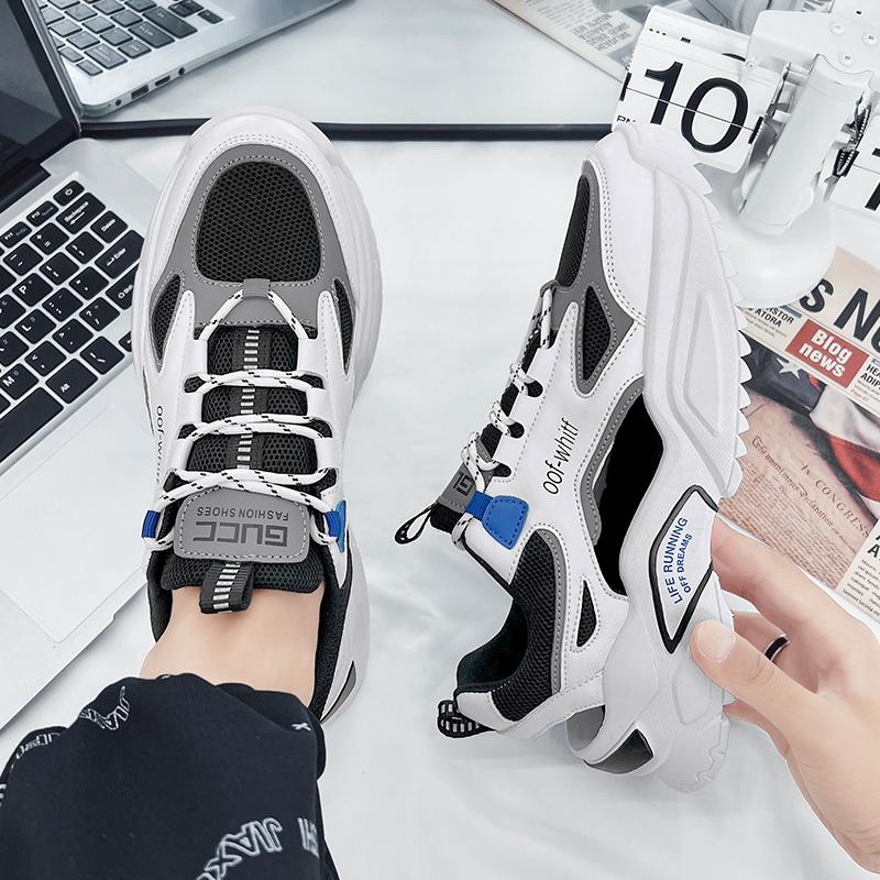 New Men'S Casual Sports Shoes, Summer Breathable And Anti-Slip Thick-Soled Vulcanized Shoes, Large-Sized 47 Sneakers