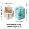 3D Animal Shaped Candle Mold Aromatherapy Soap Mould Resin Epoxy Mould Plaster Ornament for Birthdays and Festivals