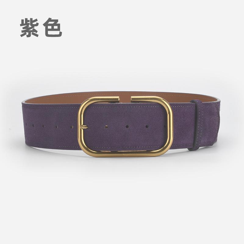 

Ремень из натуральной замши с матовым уплотнителем на талии для женщин, декоративный пояс высокого класса