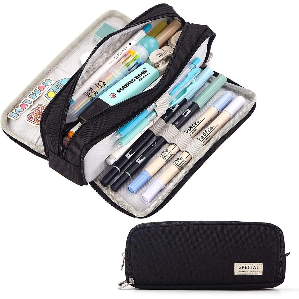 Pencil Case Large Capacity Pencil Pouch Portable Storage Bag Need Bag Office Stationery Organizer Sturdy Multifunctional Bag