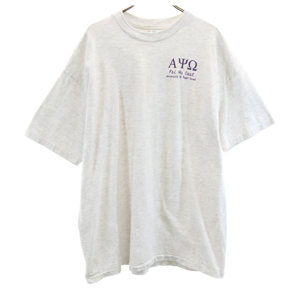 Hanes 90s Made in USA Old Back print Short sleeve T-shirt Men's Used