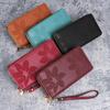 Vintage Double Zipper Wallet: Spacious, Multi-layered Phone & Coin Purse with Card Holder
