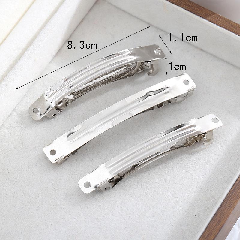 Fermagli per Capelli in Acciaio Galvanizzato | 8cm e 10cm | Accessori Gioielli per Acconciature Fatti a Mano DIY