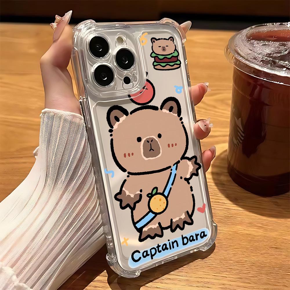Cartoon Cute Capybaras Case For Samsung A16 A06 A35 A55 A25 A05s A15 A54 A34 A24 A14 A05 A04 A04e A13 A73 A53 4G 5G Cover
