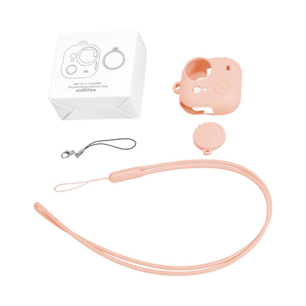 Secure Flexible Silicone Protector Case For 360 Go Ultra Cover Thumb Sized Camera With Lens Cap