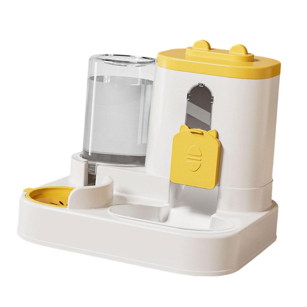 Large Capacity Pet Feeder, Food Dispenser with Wet/Dry Separation Design,