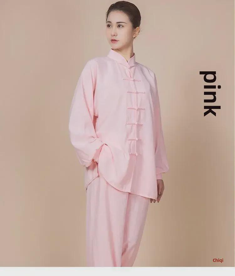 Xiaoheshan Men's & Women's Spring/Autumn Tai Chi Martial Arts Cotton-Linen Clothing for Middle-Aged & Elderly