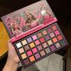 Pink Girl Retro 32 Color Oil Painting Eyeshadow Palette Pearlescent Waterproof Matte Sequin Stage