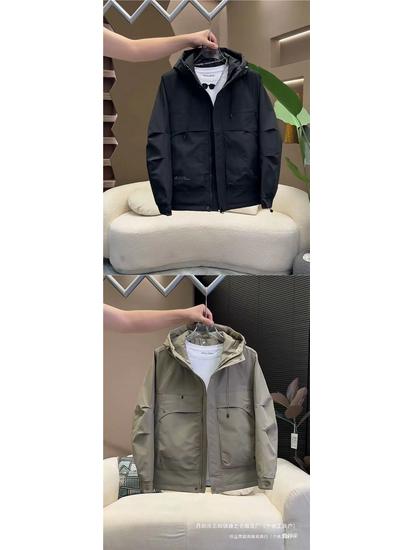 2024 Men's Fashionable Windproof Hooded Cotton Jacket – Thick, Loose, and Stylish for Autumn/Winter