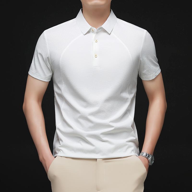 

Men s Summer Seamless T-Shirt: Simple, Comfortable, Fashionable Short-Sleeved Top M