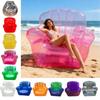 Transparenter aufblasbarer PVC-Sofastuhl Robuste Ausführung Ergonomisches Design Luftsofa zur Entspannung Außenbereich Garten Poolseite