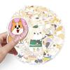 50 Cute Cartoon Corgi Stickers for Luggage, Bicycles, Scooters, and Cars – Waterproof & Fun Decorations