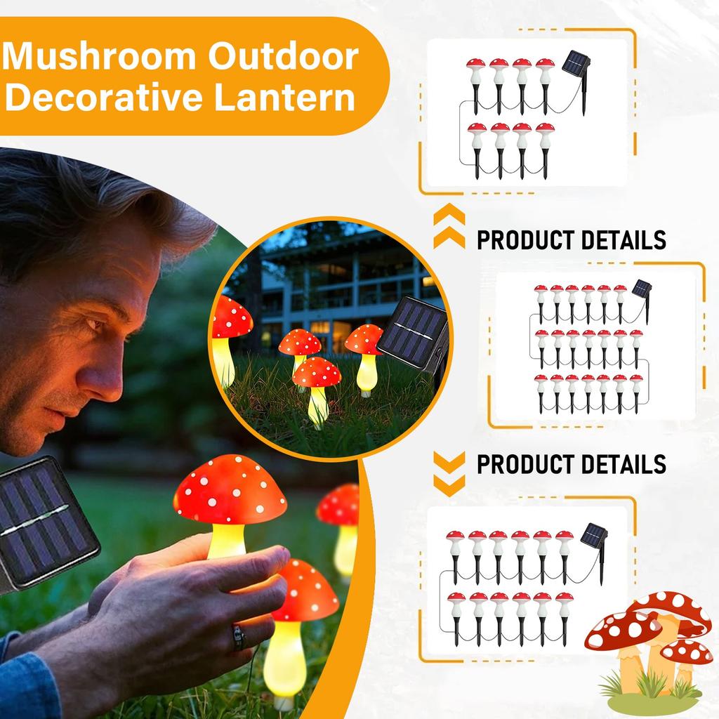 Solar Light Garden Courtyard Ornaments  Waterproof Decorative Lights Outdoor Led  Light String