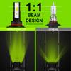 Lemon Green LED Fog Light Bulbs Car Headlight H7 H8 H9 H11 9006 HB4 9005 HB3 Auto DRL Car Daytime Running Light