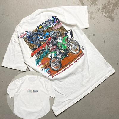 NOS Vintage 2000 Glen Helen Motocross Pro National Shirt Cotton Unisex Allsize High-end Luxury Is for Both Men and Women Top Y2k