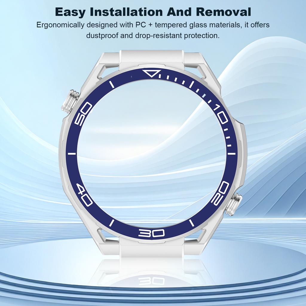 Protective Case Hollow Out Watch Frame Bumper PC Case Hollow Out Watch Frame Bumper Accessories for Huawei Watch GT6 Pro 46mm