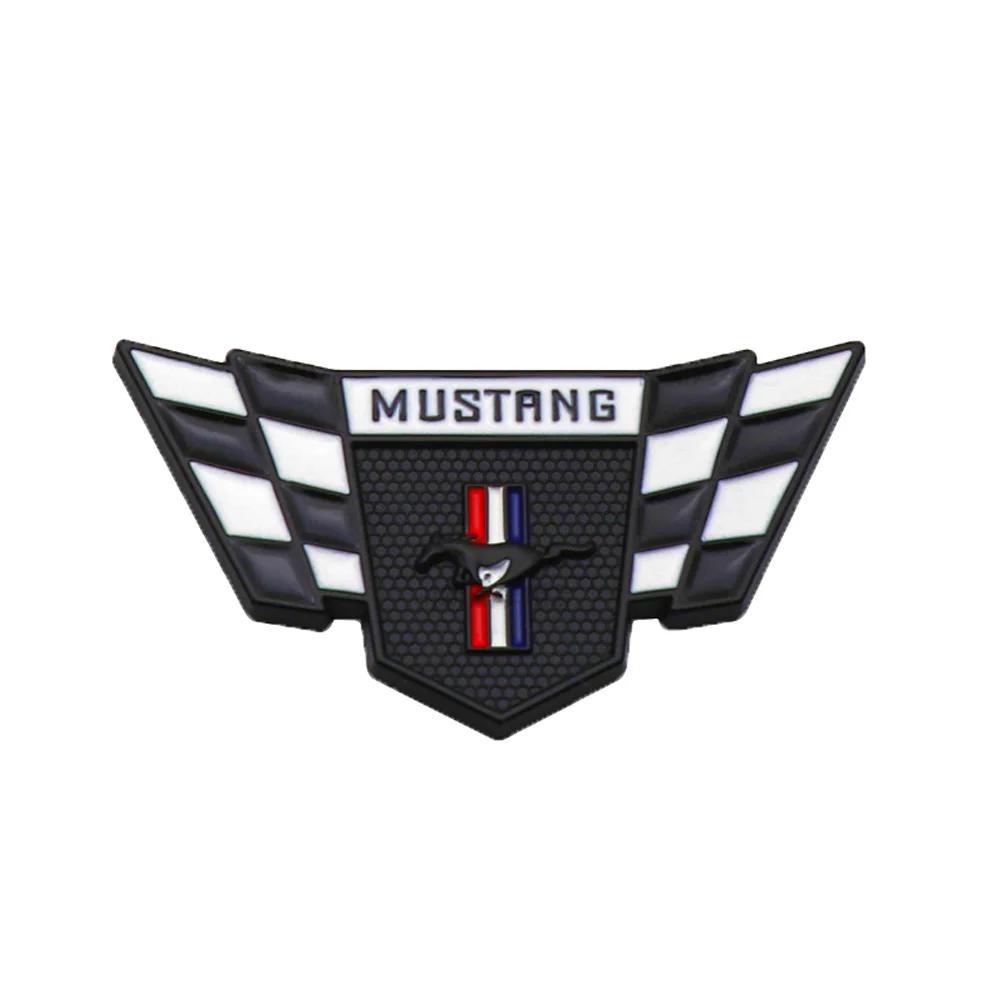 1pc 6.5x3.4cm Metal Car Horse Y236 Badge Trunk Sticker for Ford Mustang 2.3T Shelby GT350 GT500 GT 2015-2017 Rear Logo Emblems