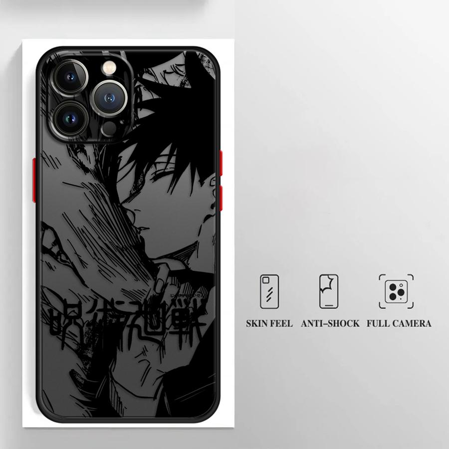 Case for Apple iPhone 14 11 Plus 13 Mini 12 8 7 SE 11 XR XS 15 Pro MAX 16 Soft Cover 14Pro 12Pro 16 Plus Japanese Anime Satoru