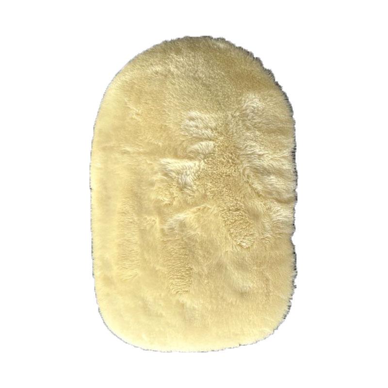 

High-Density Wool Car Wash Mitts - Lint-Free, Paint-Safe Cleaning Gloves грязно-белый