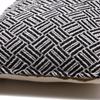 Cushion Cover Cotton Criss-Cross Black 40x40 Cm
