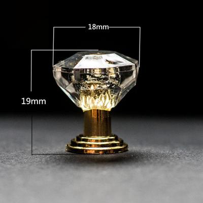 10 Stück Acryl-Kristallknöpfe, Schrank- und Schubladengriff, Türknauf, Diamant-Kabine