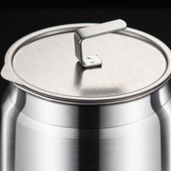 Bacon Grease Container with Strainer And Lid 1.5/2L Stainless Steel Container for Frying Oil Storage Pot Fat Storage Easy-Grip Handle