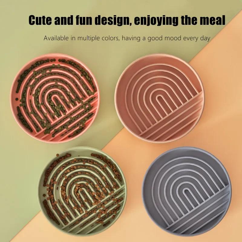 Slow Food Bowl Silicone Dog Lick Mat for Dogs Pet Slow Food Plate Non-sliping Pet Anti-choking Feeder Dog Food Bowl Pet Supplies