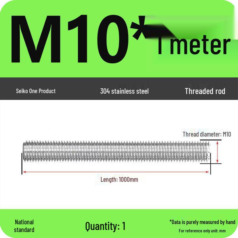 Stainless Steel Full Threaded Rod Bolt M5-M42