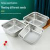 Stainless Steel Square Colander & Mixing Bowl