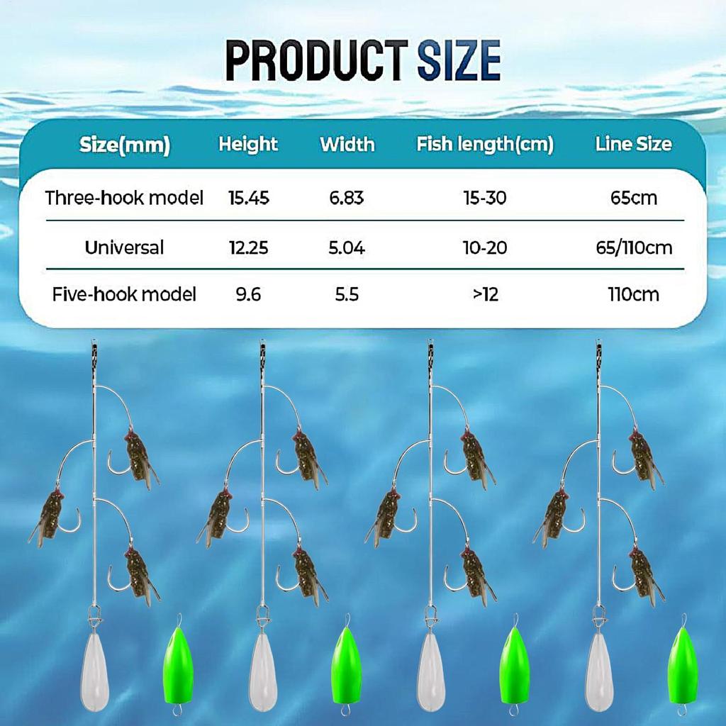 Bass Fly Fishing Lures Multi-Hook Fly Fishing Bait Anti-Rust Angling Gear With Throwing Aids For Trout Perch Pike Bass Beginners