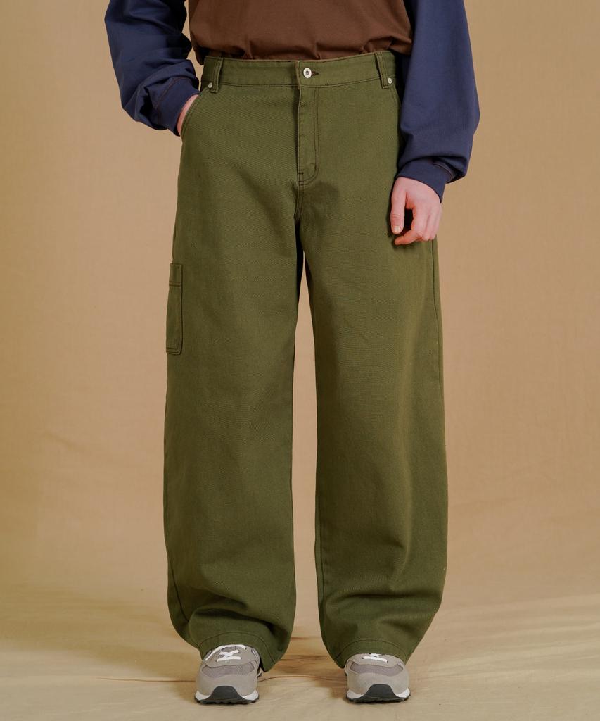 WV PROJECT Mellow Balloon Cotton Pants Khaki Jnlp7782