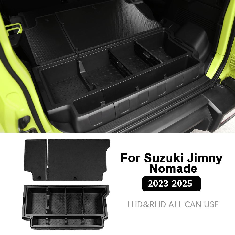 BDM1 For Suzuki Jimny 2019-2025 Trunk Storage Box Removable Partition Washable Organizer Anti-Scratch Interior Decor Auto Accessories