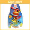 Wooden Rocket Track Toy With Inertia Mechanism For Kids Educational Play