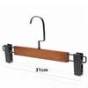 10pcs Vintage Wooden Pants Hangers,Solid Trouser Racks with Adjustable Non-Slip Clips,Home Organizers Hanger for Dress Scarf