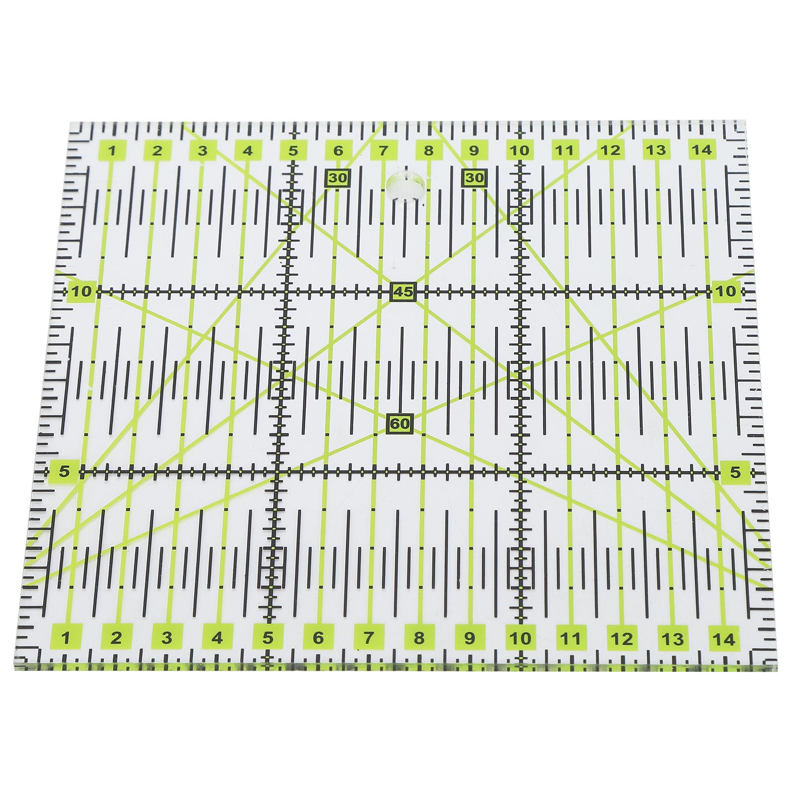 

Акриловая линейка для квилтеров, двухцветная сетка, четкая разметка, квадратная линейка для квилтинга и шитья