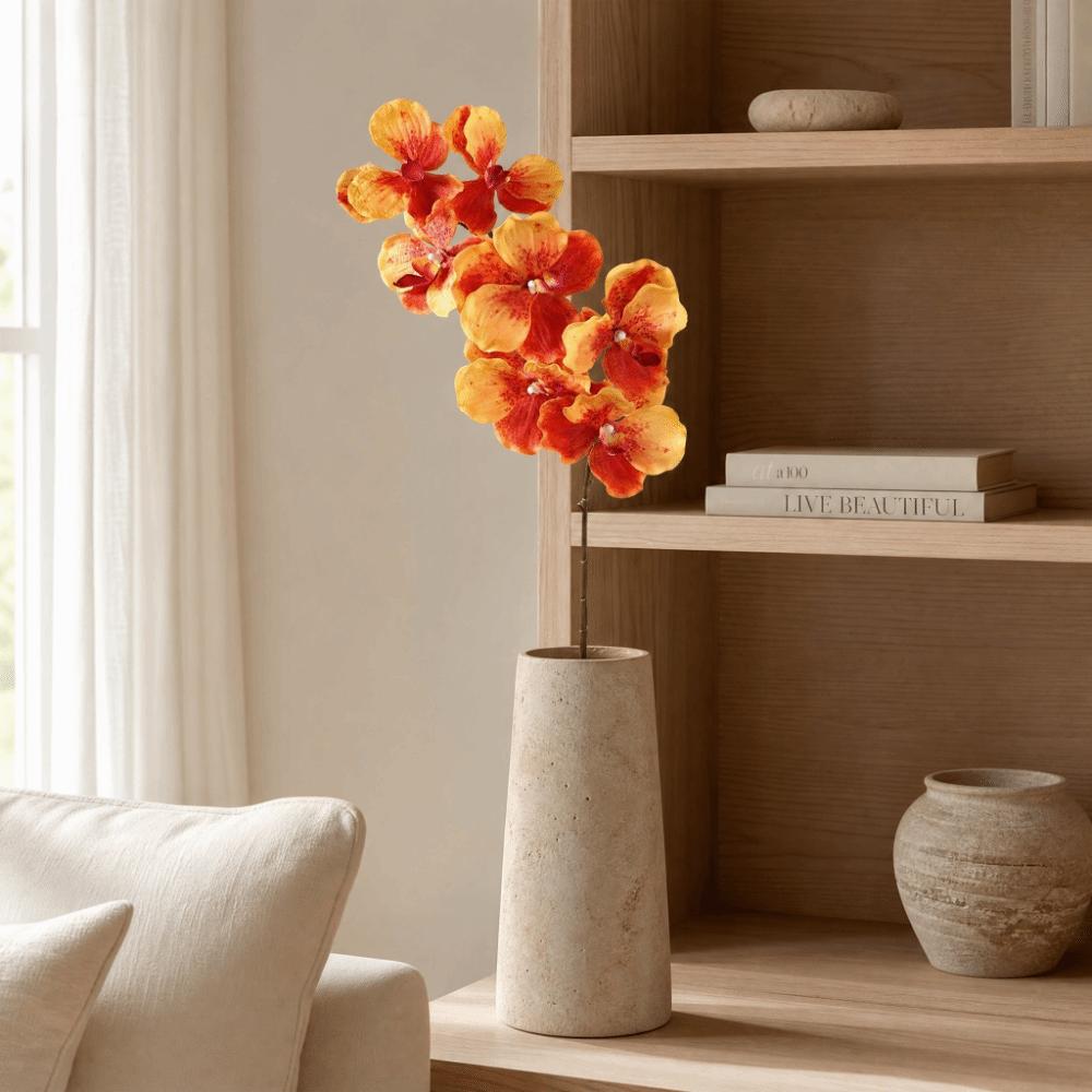 80 CM Length Artificial Orchid Flowers Moisturizing Latex Real Touch Orchids Home Decoration