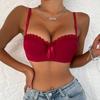 Nahtloser BH Damen Push-Up Bralette Unterwäsche Verstellbarer Bügel-BH Damen Lingerie Mode Buchstabenmuster BHs