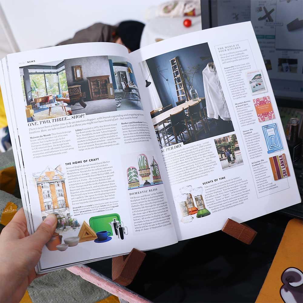 Handmade Hands-Free Save Space Book Stand Display Stand Cookbook Holder Recipe Book Holder