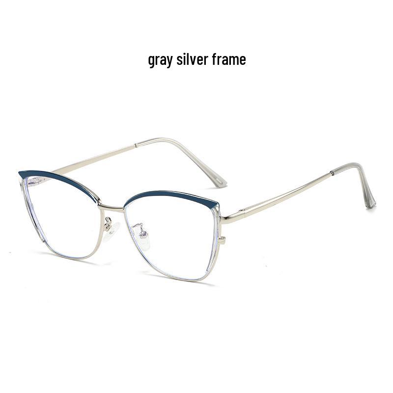 High-End Cat Eye Metal Glasses: Street Style Anti-Blue Light & Photochromic Optical Lenses