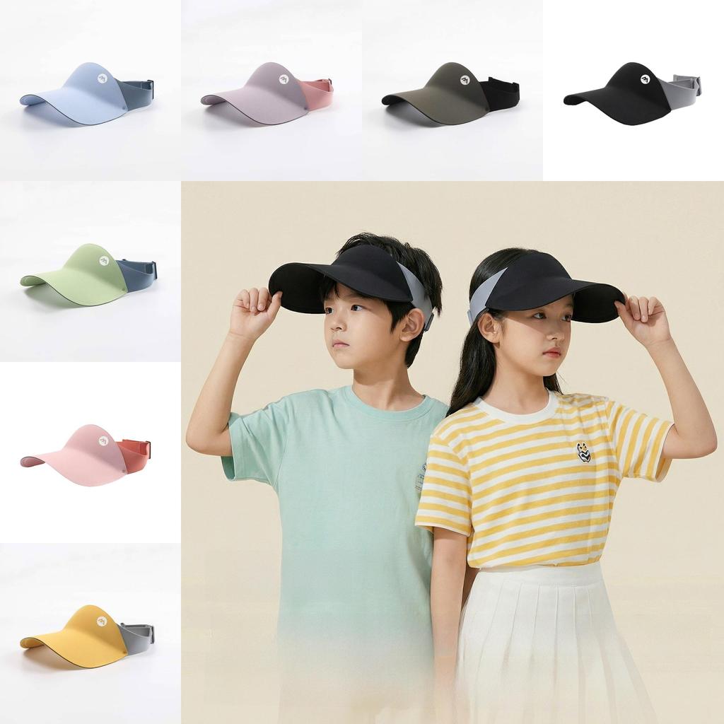 Kids Sun Hat With Logo Adjustable Large Brim Sun Protection For Outdoor Play