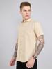Monte Carlo Men Regular Fit Beige Shirt