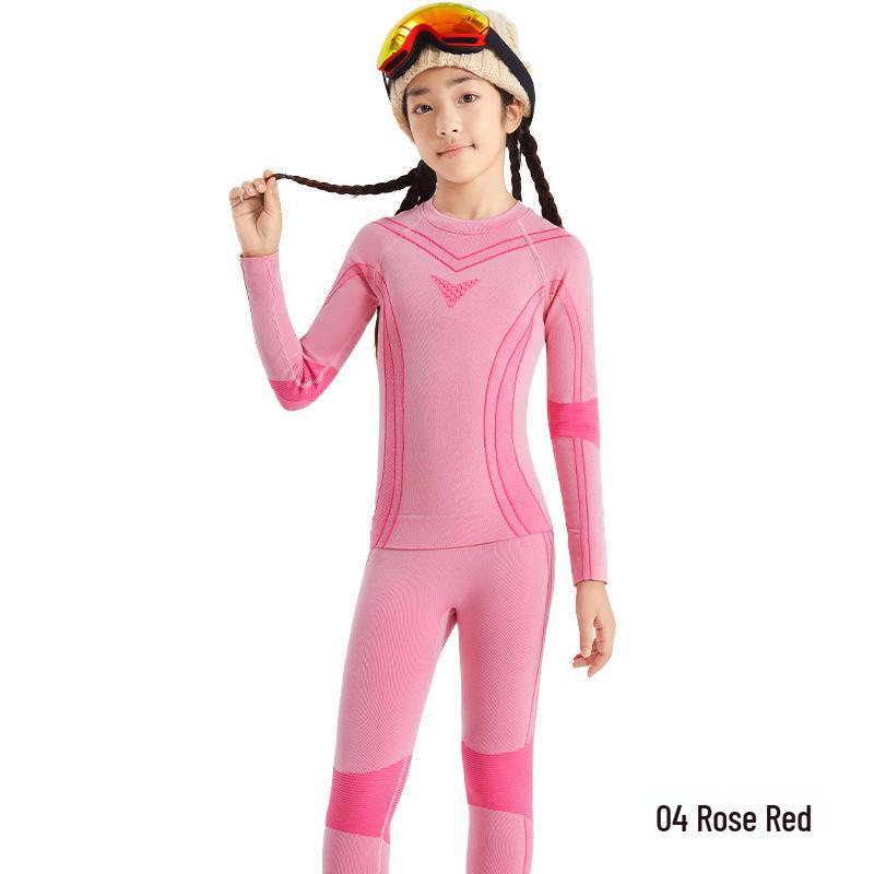 

Детский фитнес-спортивный базовый слой CHUYUMO на осень/зиму: Теплое лыжное и тренировочное термобелье Size 110