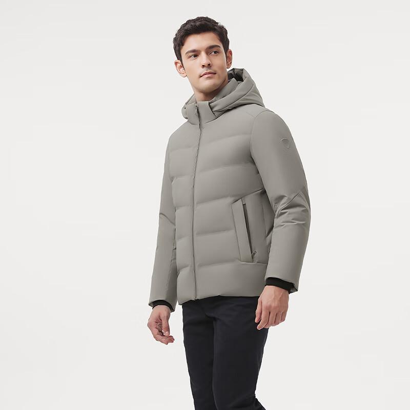 Tanboer Men's Hooded Business Casual Short Down Jacket TAF510351A