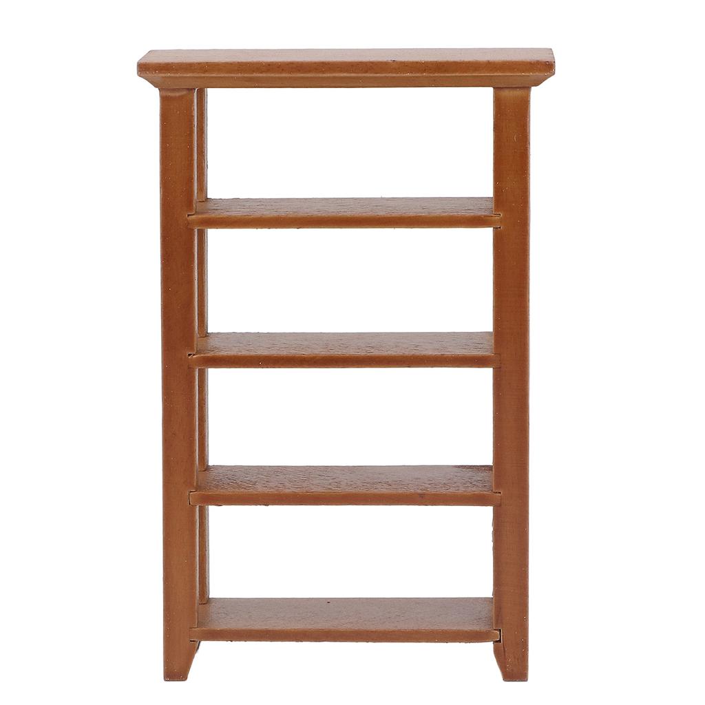 Doll House 4 Layers Shelf Vivid Lifelike Appearance Pure Color 1:12   Flower Stand for   Decoration Gifts