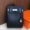 Borsa a petto in pelle di mucca di prima qualità con motivo coccodrillo opaco, nuova borsa a tracolla messenger da pendolarismo unisex, borsa da donna
