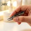 Mini Precision Tweezers 1/2/3Pcs Keychain Tweezers, Stainless Steel EDC with Outdoor Keyring Clip, for Camping Fishing Home Daily Use Professional