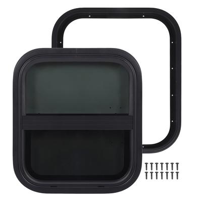 RV Window 406x356mm  15.98x14in Waterproof UV Resistant Tinted Slide Trailer Window with Screen