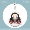 Anime Demon Slayer Keychain Acrylic Pendant Cartoon Accessory Dropshipping Support Custom Bulk Order Gift for Fans