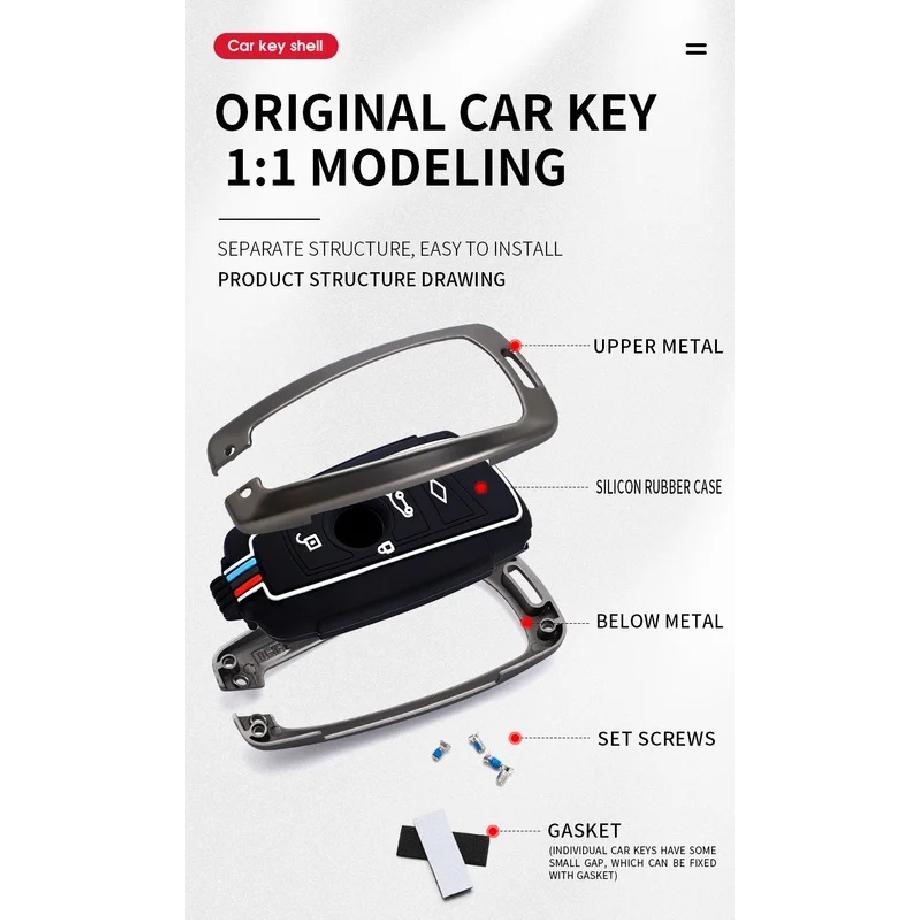 Car Remote Key Case Cover Shell Fob For BMW 1 3 5 7 Series X1 X3 X4 X5 F10 F15 F16 F20 F30 F18 F25 M3 M4 E34 Car Accessories